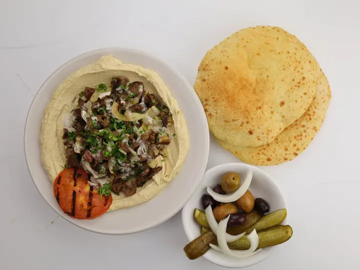 Carved Lamb Hummus
