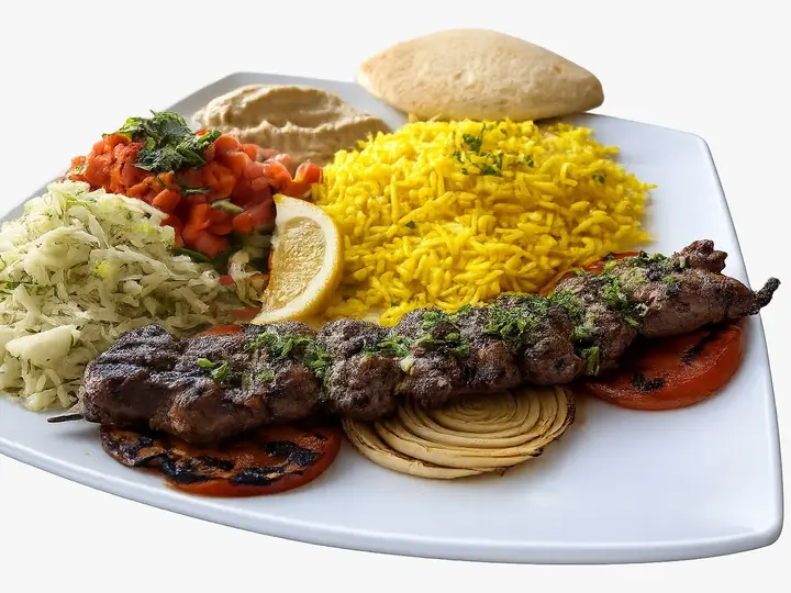 Ground Sirloin Kabob Plate